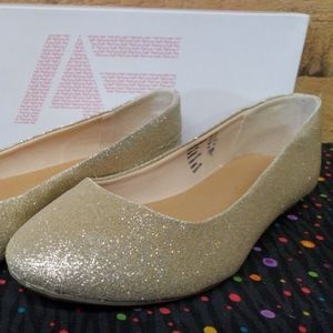 American Eagle Clinton Gold Balet Flats